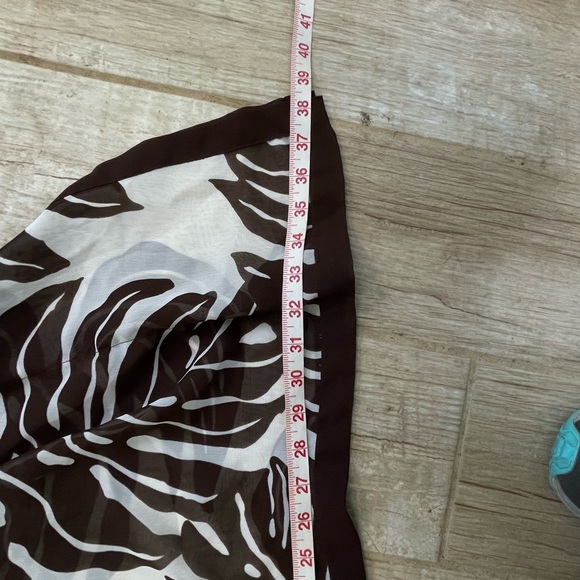 CZ Coverups striped palm Leaf Pattern Swimsuit Coverup - Picture 7 of 16